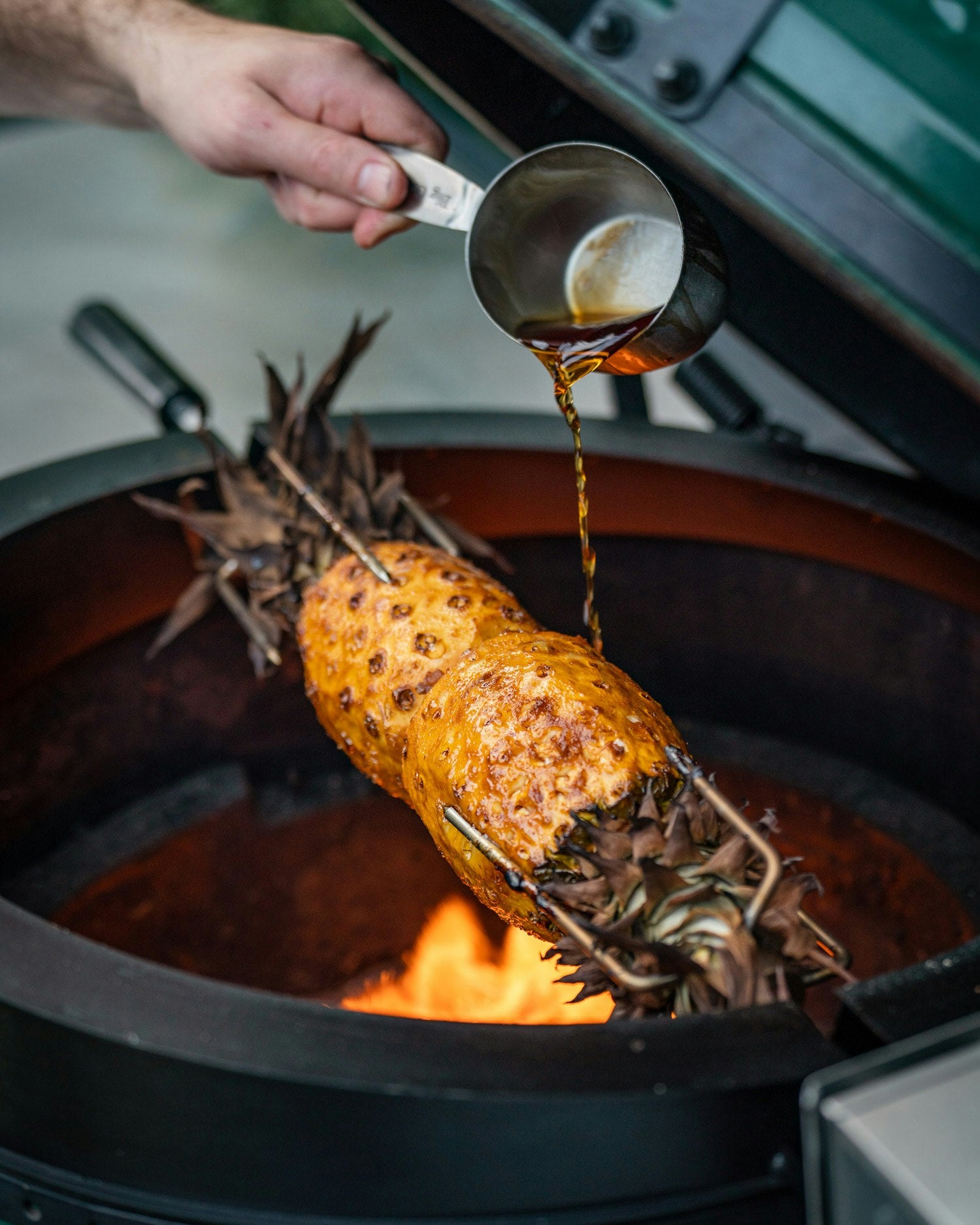 Big Green Egg Large with Outdoor Kitchen Cabinet