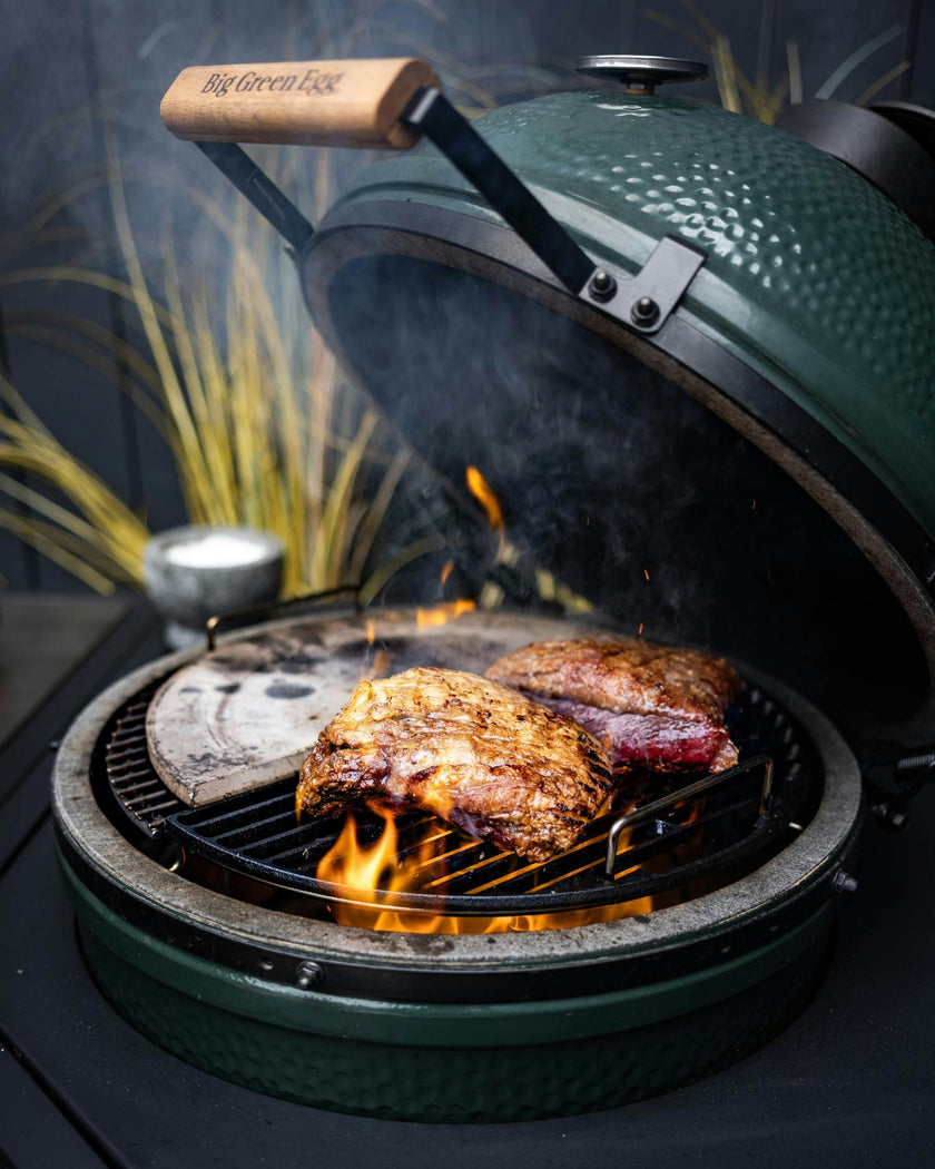Big Green Egg Large with Outdoor Kitchen Cabinet