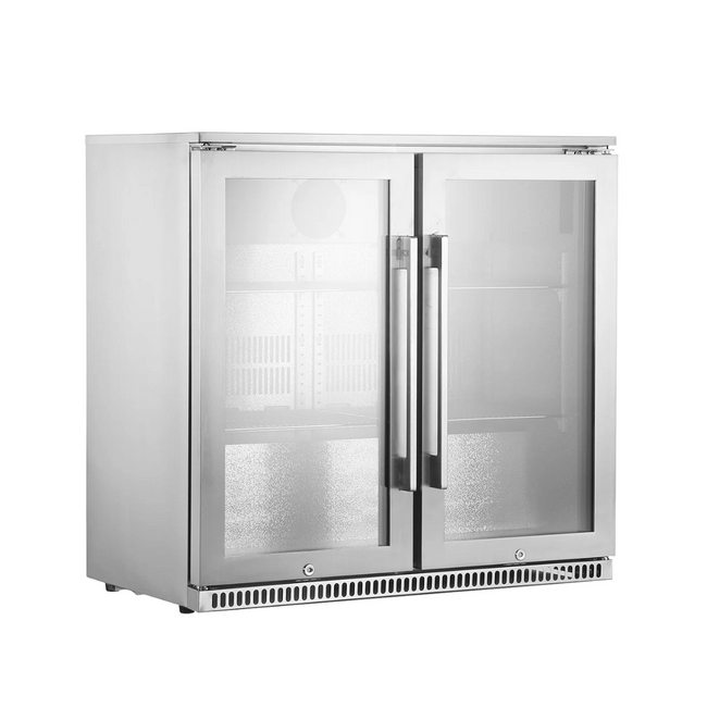 Spitfired Double Outdoor Fridge with Glass Door